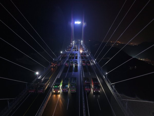 钜阵资本 云端上的“终极体检”！宜来高速柴埠溪特大桥顺利完成荷载试验